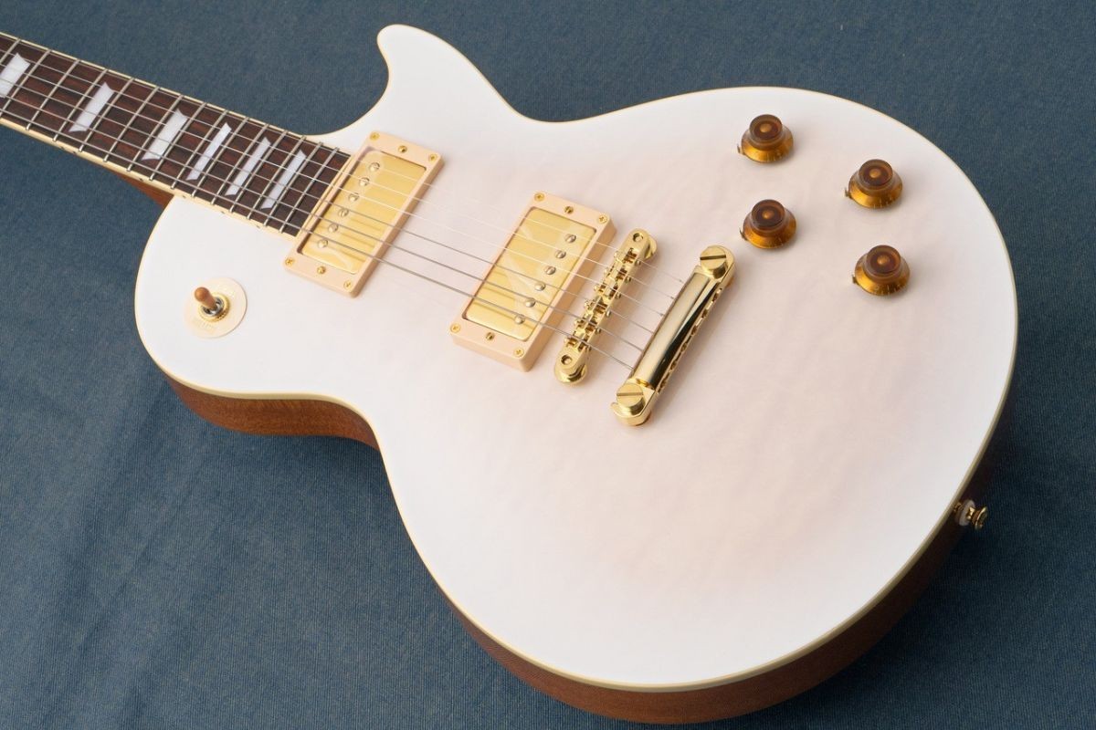 Tokai / LS-101Q-CM1 -See-Through White Burst- Custom Color/Limited model