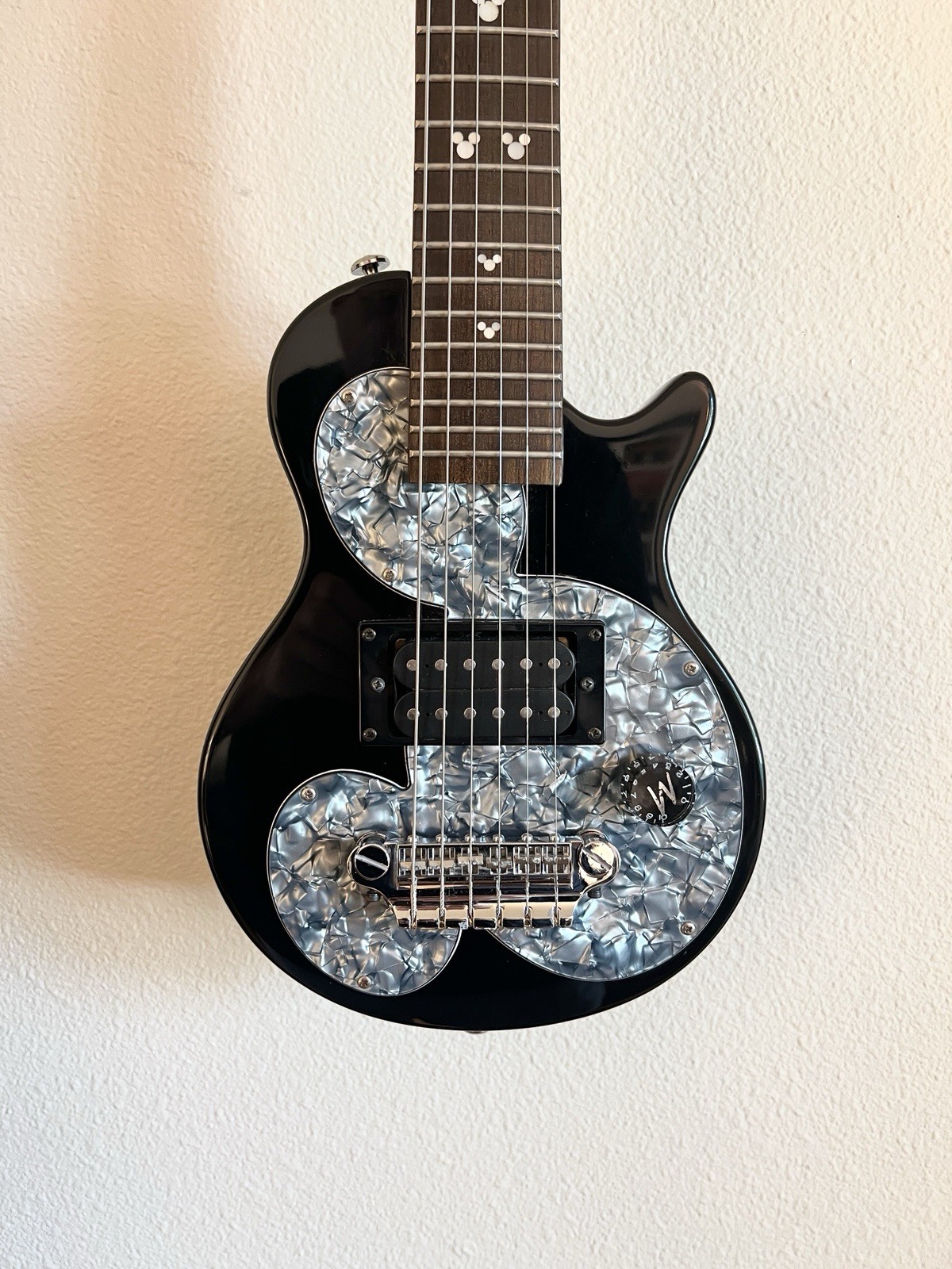 Epiphone Mickey Mouse Black Electric Guitar w/ Amp, Gig Bag & Strap early 2000s