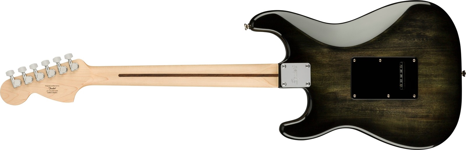 Squier Affinity Stratocaster FMT HSS Electric Guitar, Maple FB, Black Burst