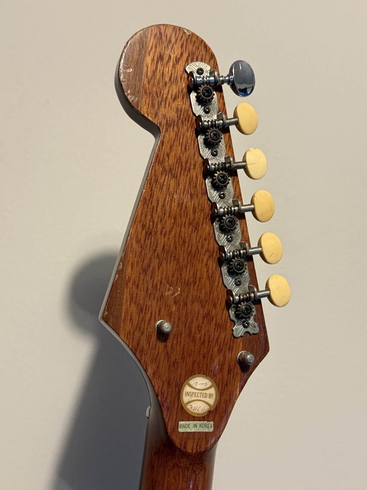 Vintage Samick Electric Guitar Late 1970s Solid Body Maple