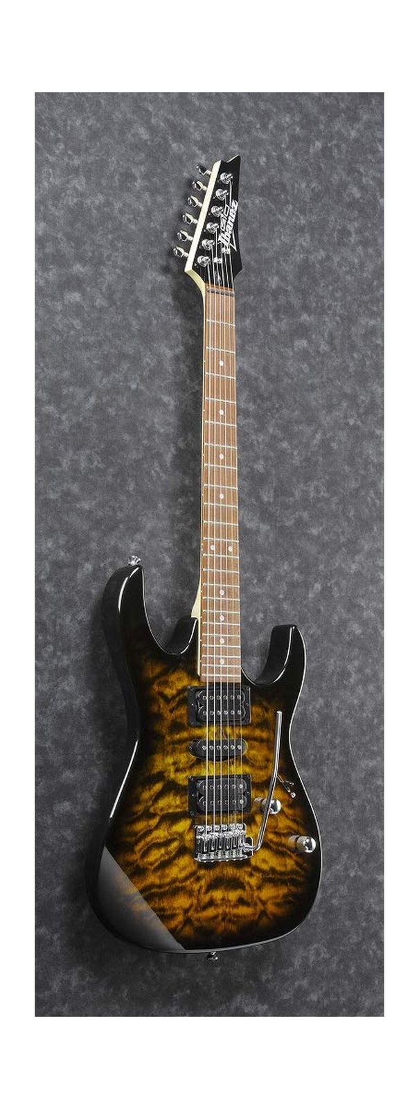 Ibanez GRX 6 String Solid-Body Electric Guitar, Right, Sunburst, Full (GRX70Q…