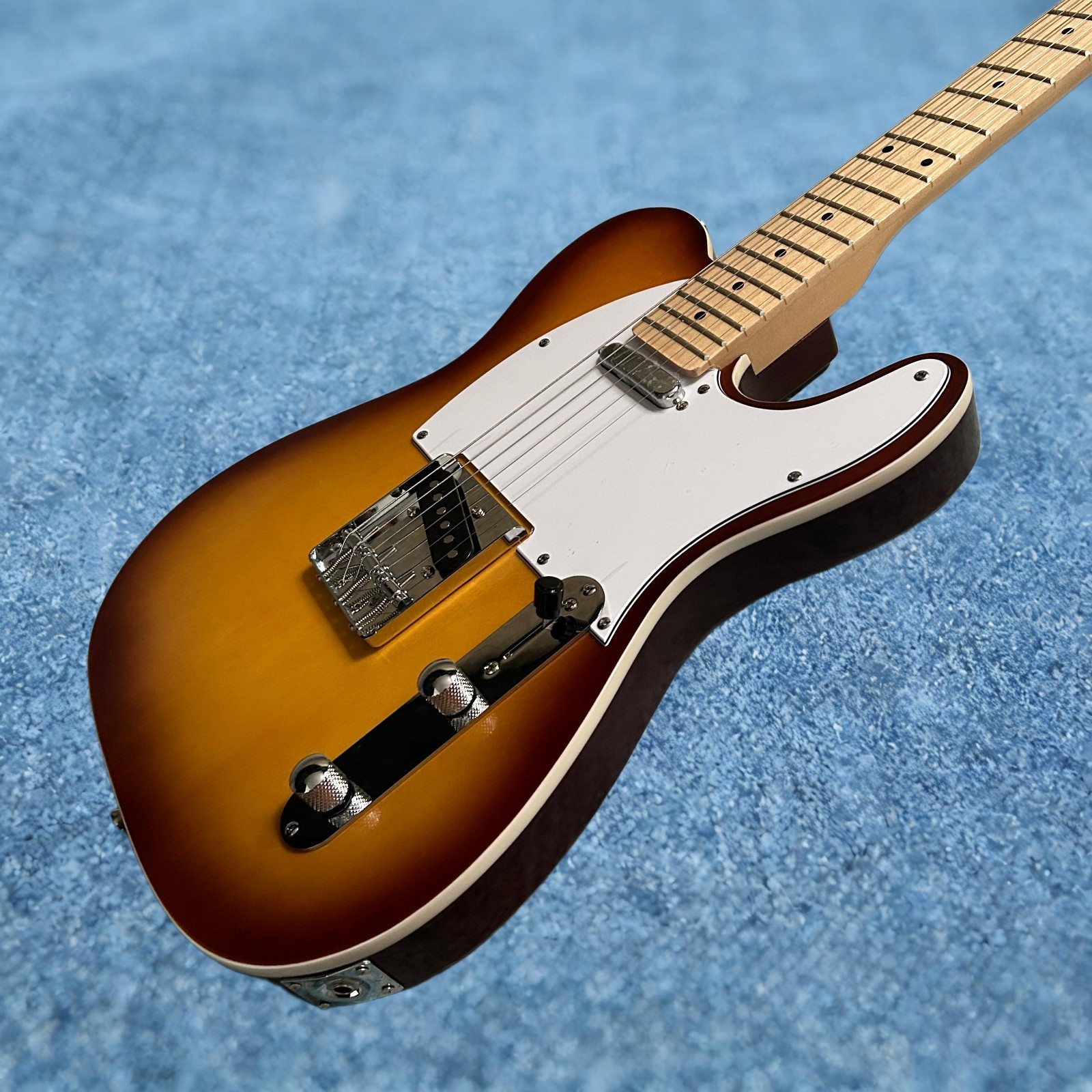 Tele Electric Guitar Vintage Sunburst Color Single Binding Maple Fretboard