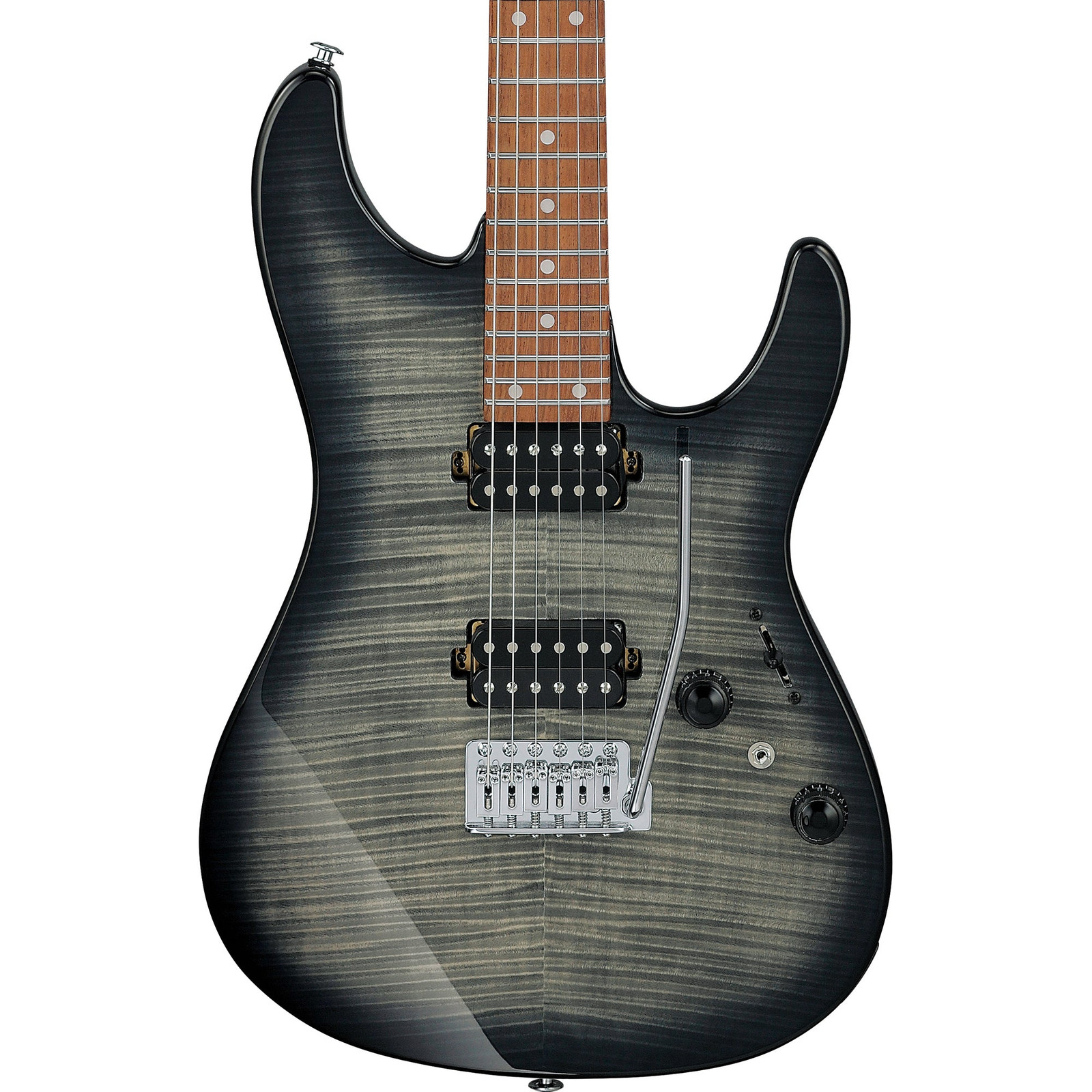 Ibanez AZ24S1F AZ Standard 6-String Electric Guitar – Transparent Black Sunburst