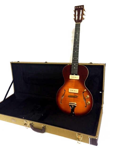 NEW KING “Little Sister” style Hollow Body Electric Guitar w/ P-90’s & HARD CASE