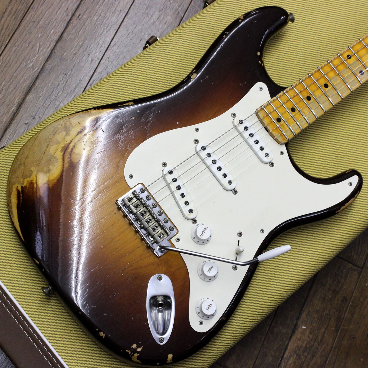 Fender Custom Shop 1955 Stratocaster Heavy Relic Wide Fade Chocolate 2TSB 2018