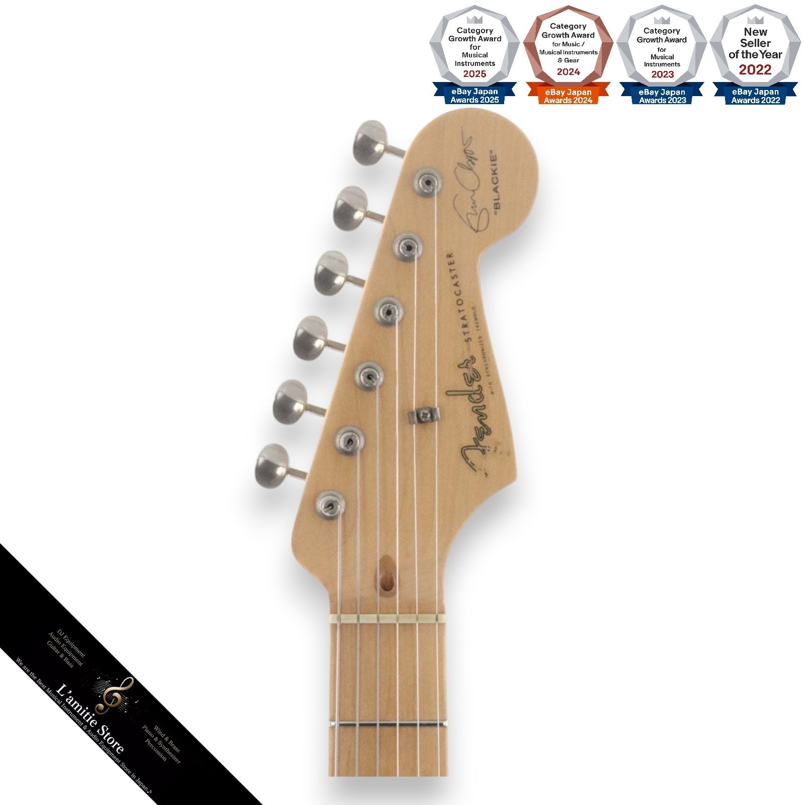 Fender Eric Clapton Stratocaster Black 2007 Alder/Maple NOS Noiseless Electric