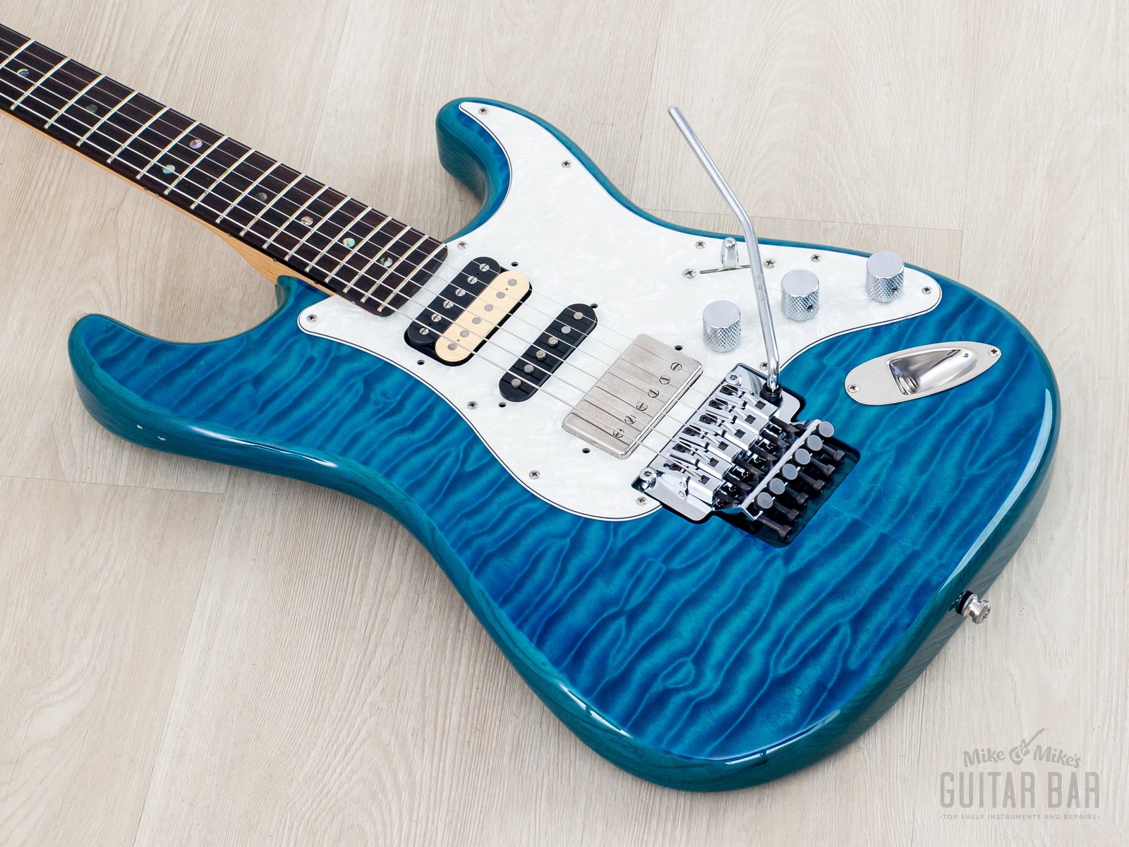 2019 Fender Michiya Haruhata Stratocaster HSH Quilt Top w/ Floyd Rose, Japan MIJ