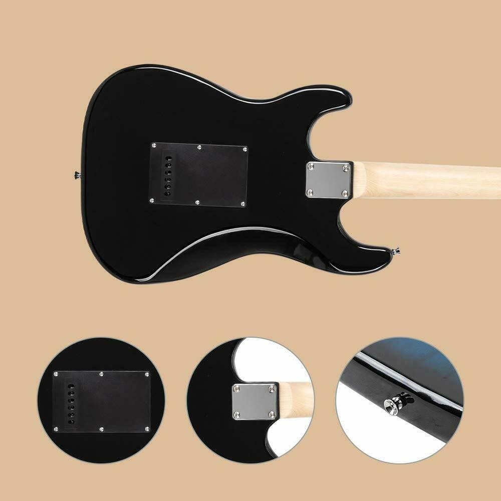 Glarry GST Stylish Basswood Dark Blue Electric Guitar Kit With 20W Amplifier