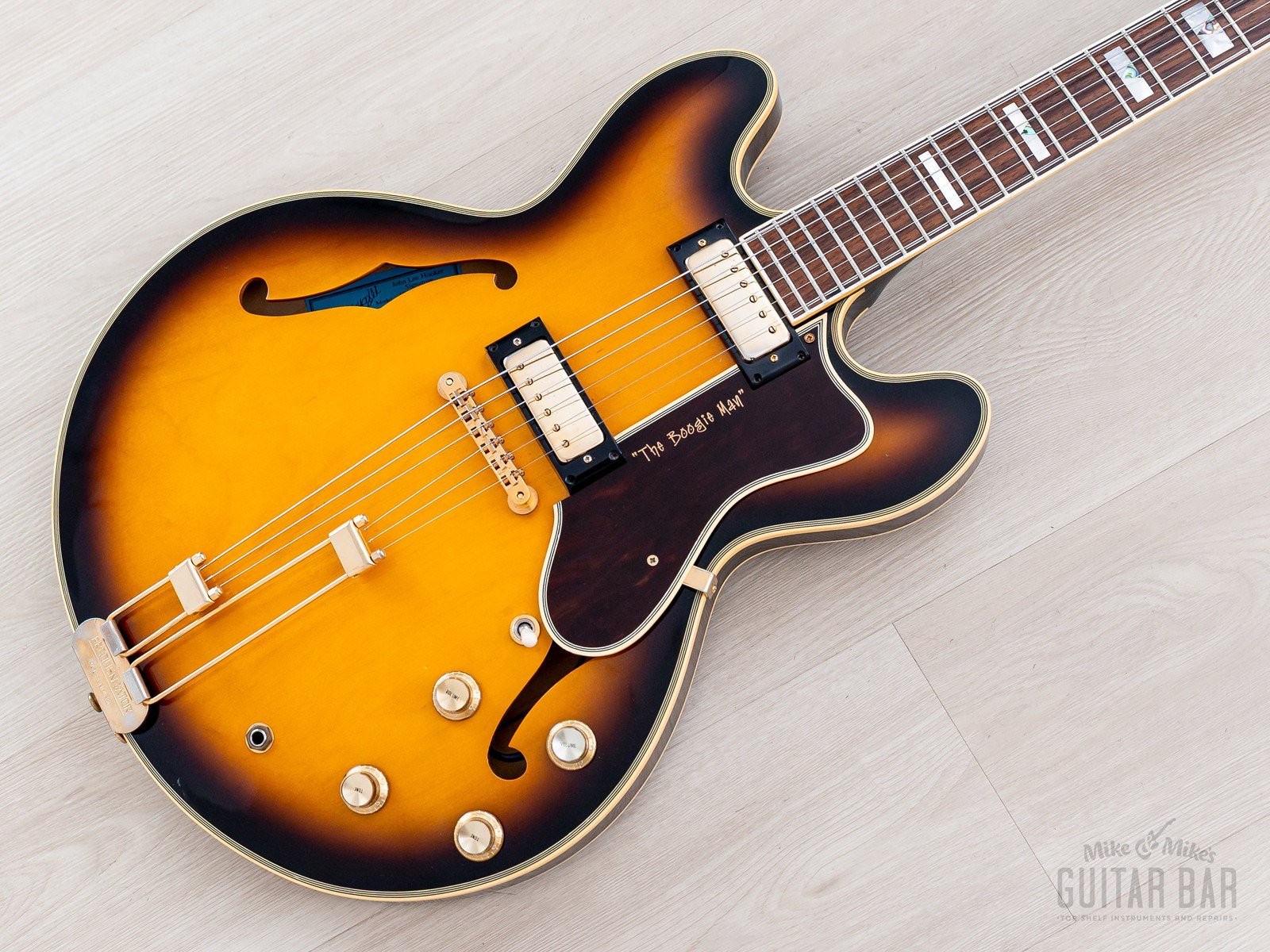 2000 Epiphone USA John Lee Hooker Signature 1964 Sheraton Sunburst w/ Case