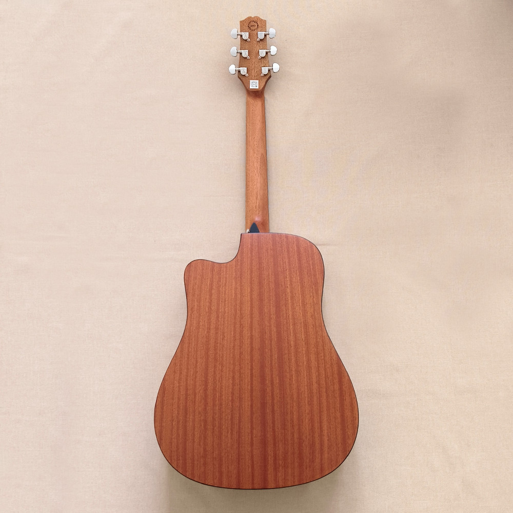 41″ Cutaway Acoustic Guitar Spruce Layered Top Mahogany Neck Natural Gigbag