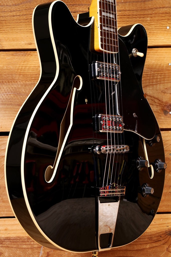 Fender Modern Player Coronado II Semi-Hollow Body Guitar 2014 – Black 07630