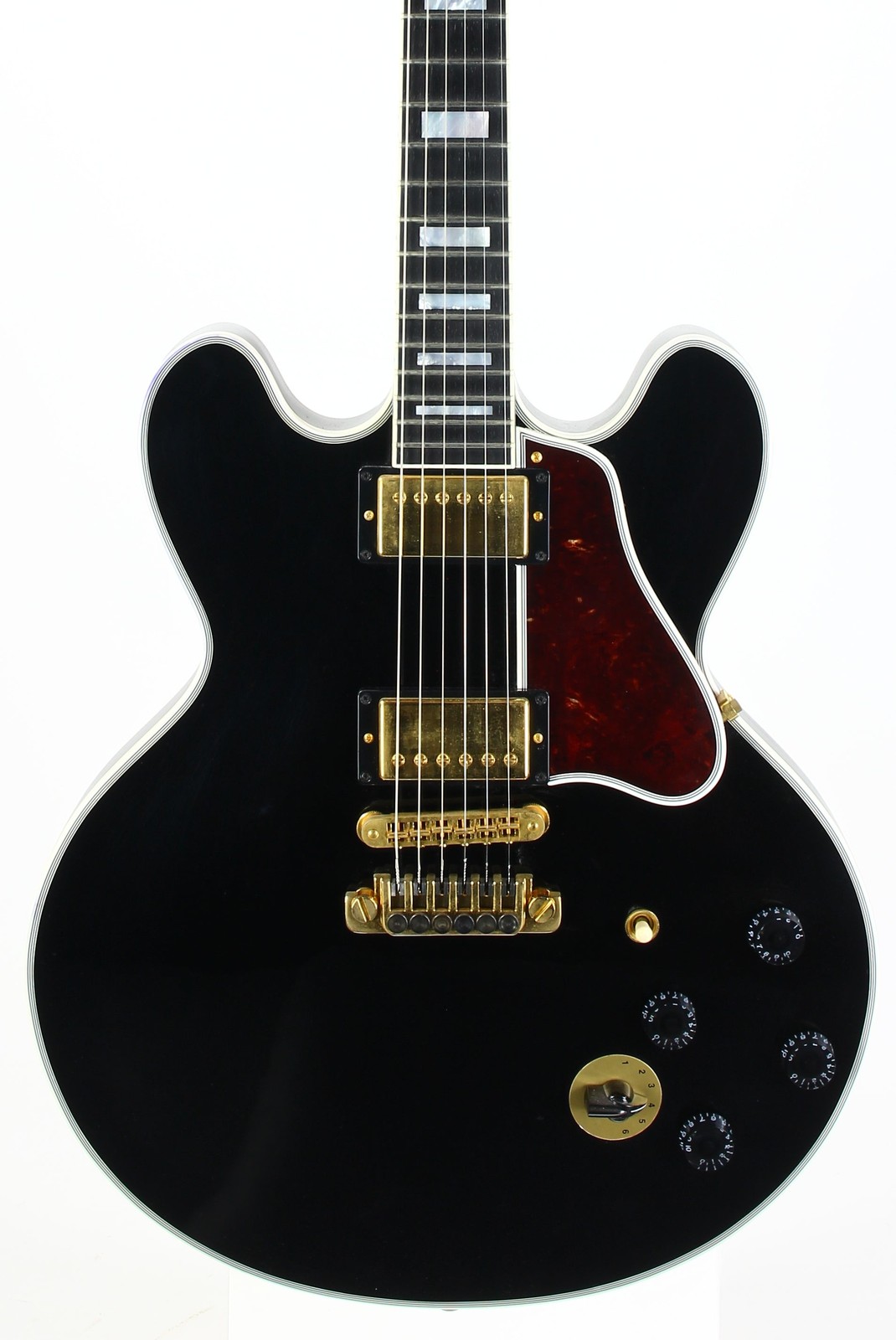 2011 Gibson Custom BB King Lucille Black | Ornate Crown Headstock Inlay ES 355