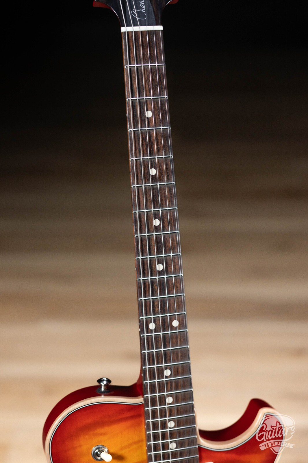 Knaggs Chena T2 Flame Top Hollowbody Guitar – CherryBurst