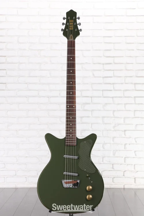 Danelectro Dan O Cool Baritone Electric Guitar – Green