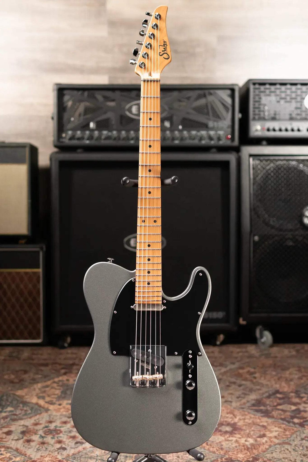 Suhr Andy Wood Signature Series Modern T Electric Guitars – AW Silver with Hards