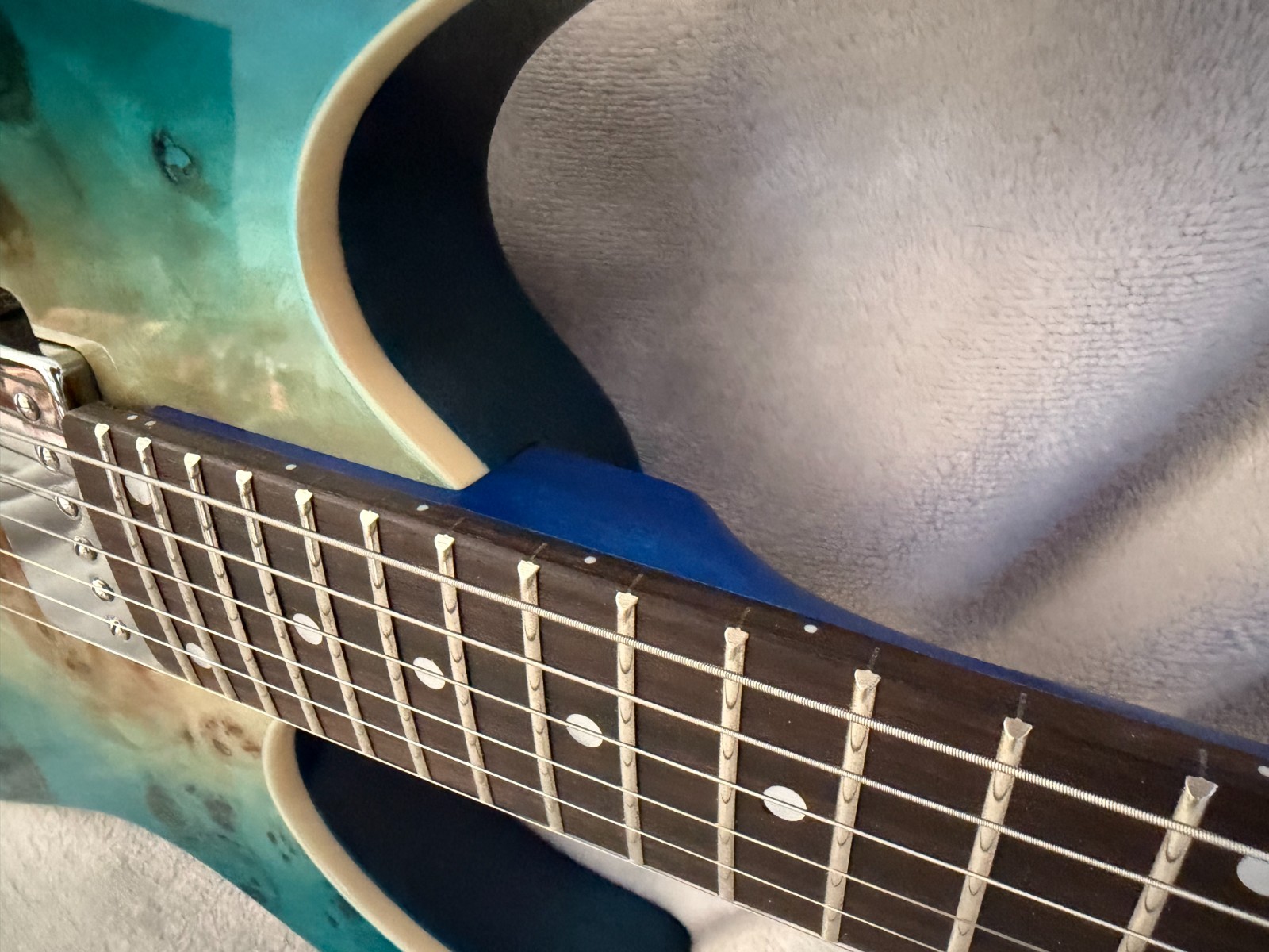 Ibanez Style Electric Guitar Built Hand Wound Pickups/ USA Stunning/ Video