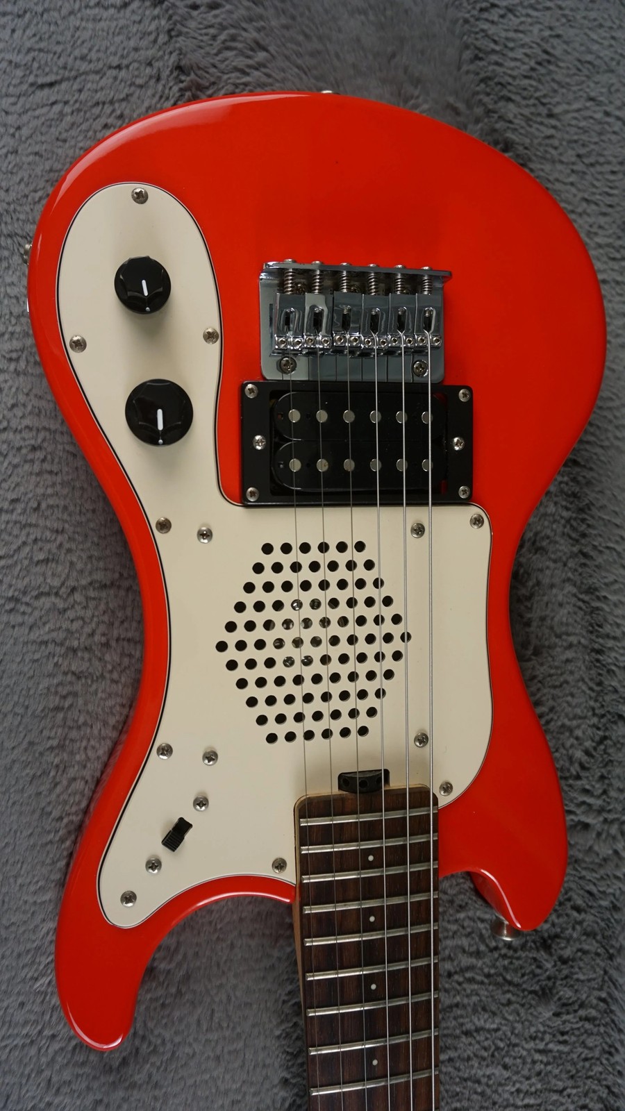 Marine Rider Travel Electric Guitar w/ Built-In Speaker Compact Practice Guitar