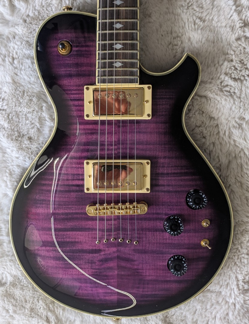 Michael Kelly Patriot Limited SB Mod Shop Custom Electric Guitar, Purple Burst