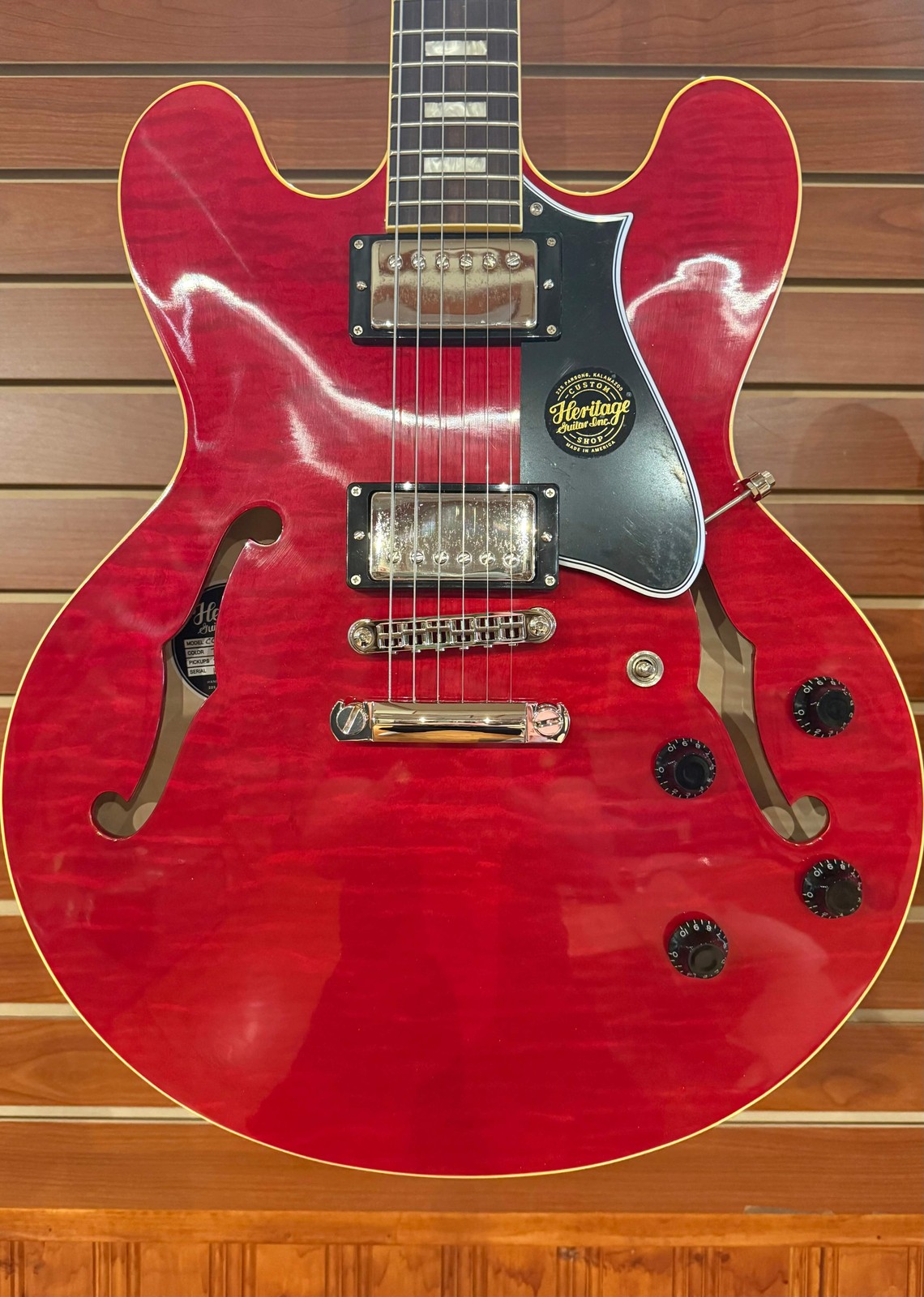 Heritage Custom Shop Core Collection H-535 Electric Guitar Translucent Cherry
