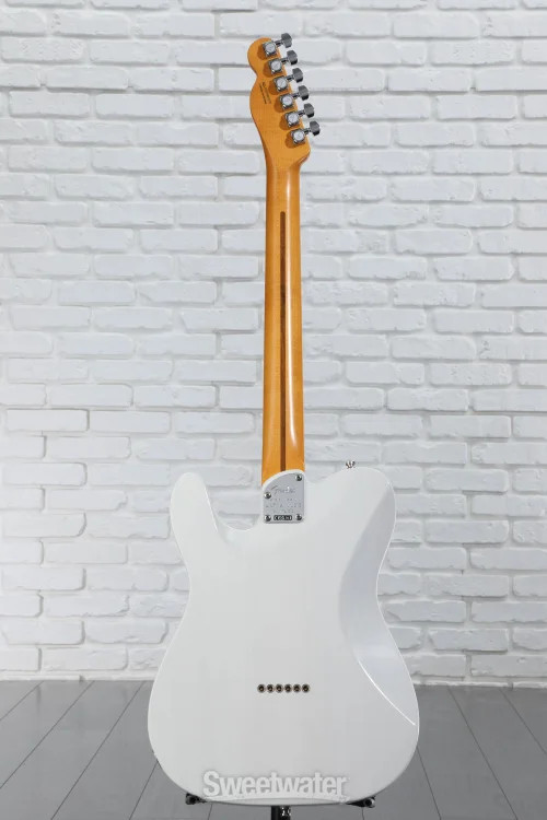 Fender American Ultra Luxe Vintage ’50s Telecaster Electric Guitar – White