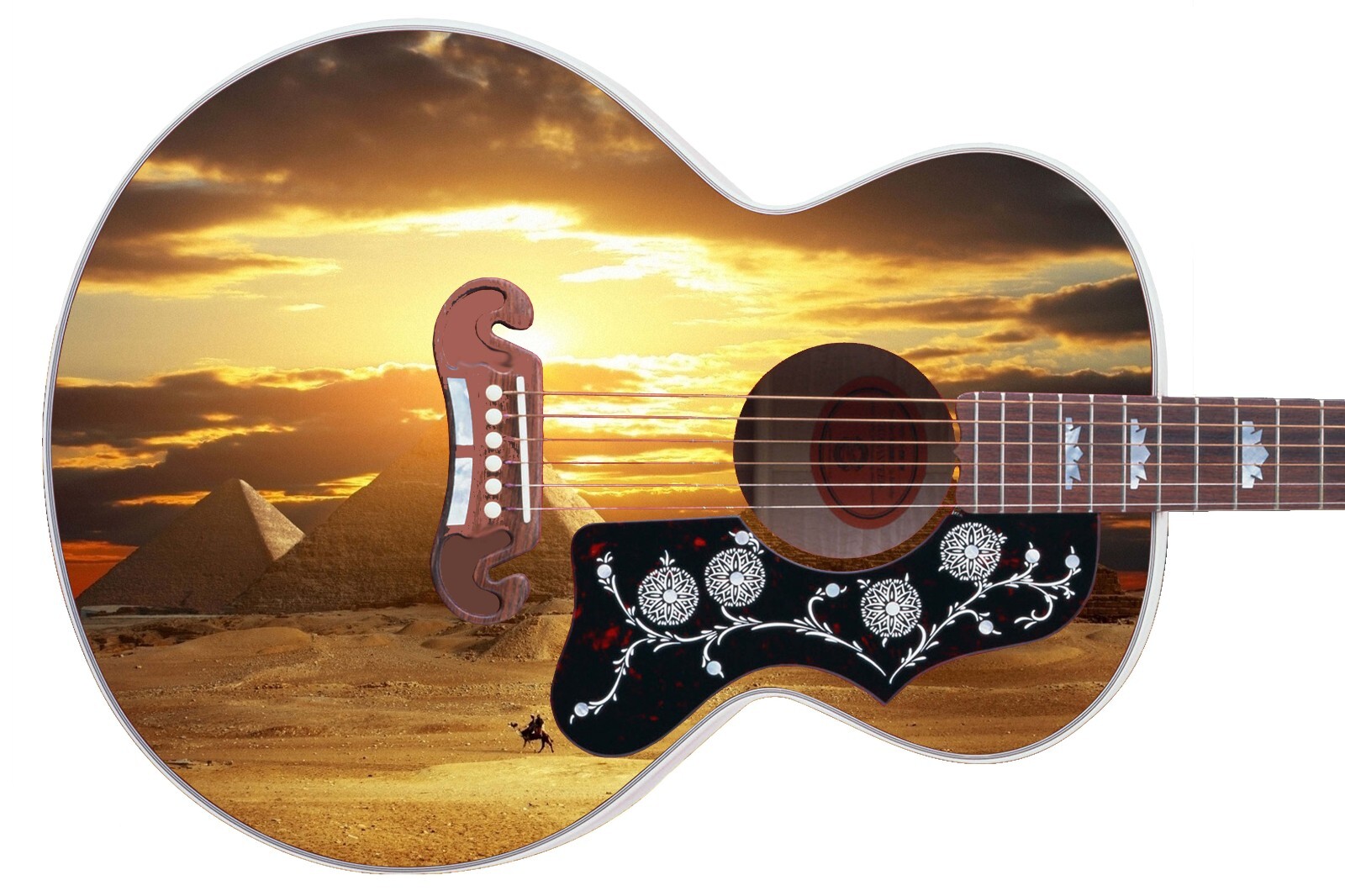 Guitar/Bass Skin Axe Wrap Re Skin Vinyl Wrap Decal Sticker When in Egypt 006