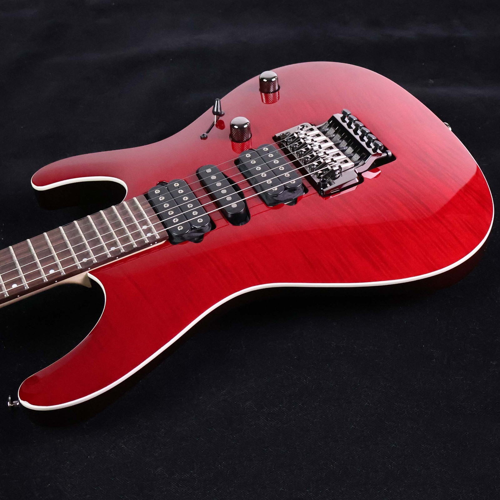 Ibanez / KIKO100 KIKO LOUREIRO Model Transparent Ruby Red Electric Guitar