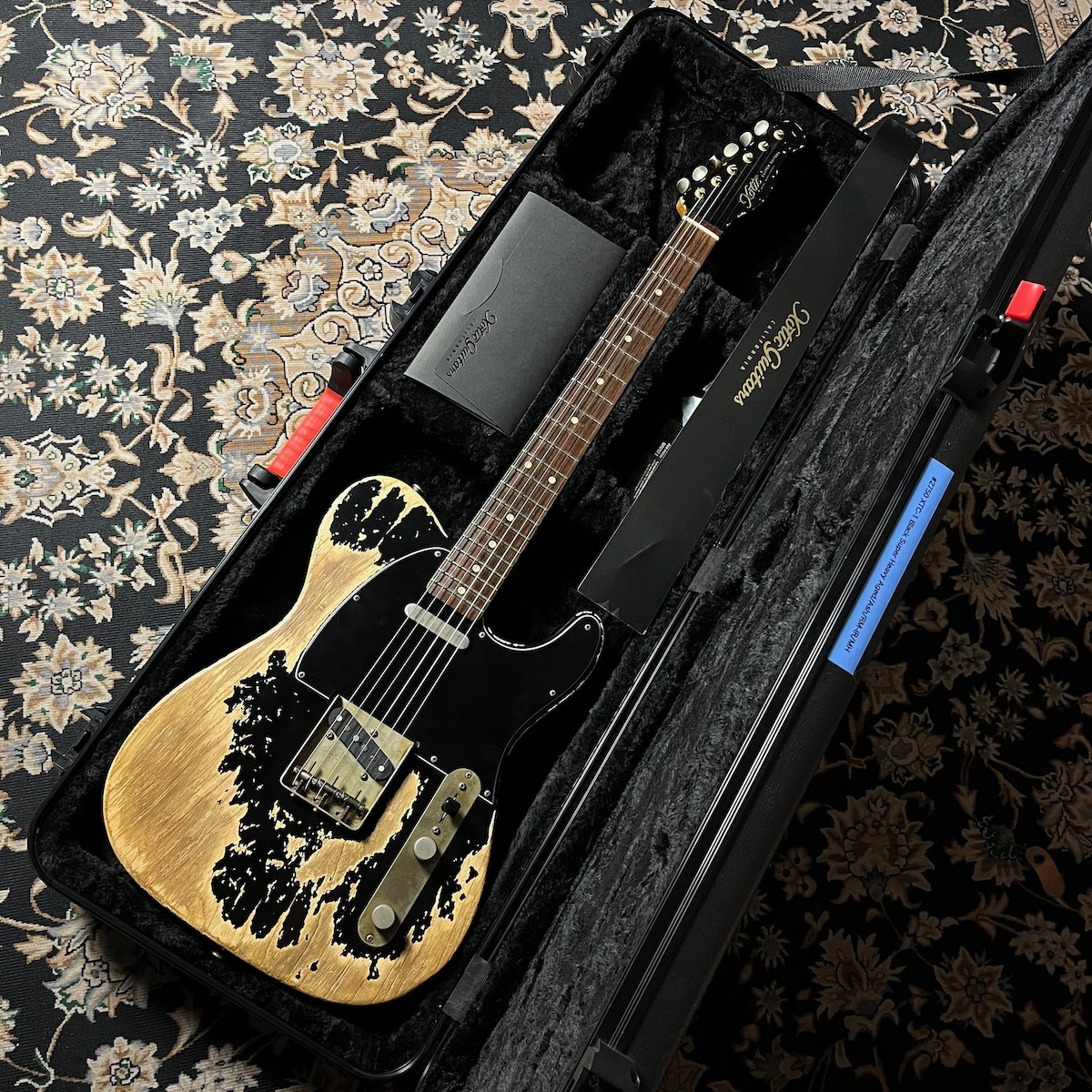 Xotic Xtc-1 Black Mh Super Heavy Aged Ash / 4A Roasted Flame Maple Rose Wood Saf