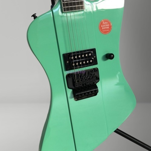Green Robbin Crosby Electric Guitar open pickup FR Bridge Black part 25.5″