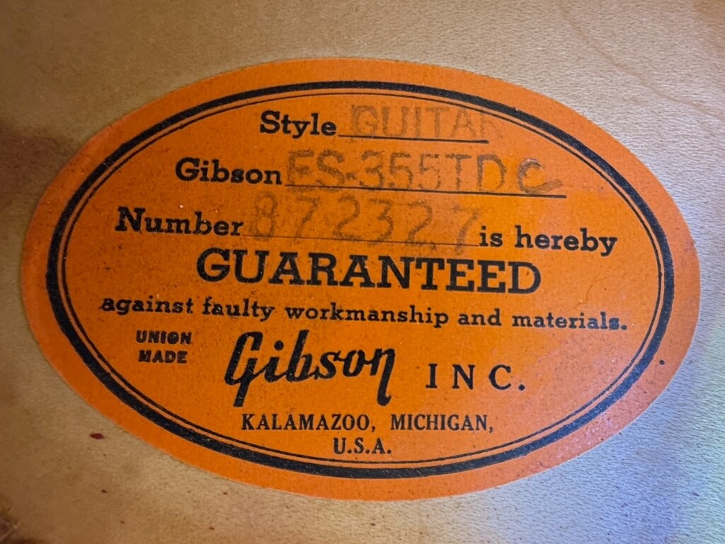 1967 Gibson ES-355TDC “Sparkling Burgundy” & “Mono” a rare 1 of a kind & Minty !