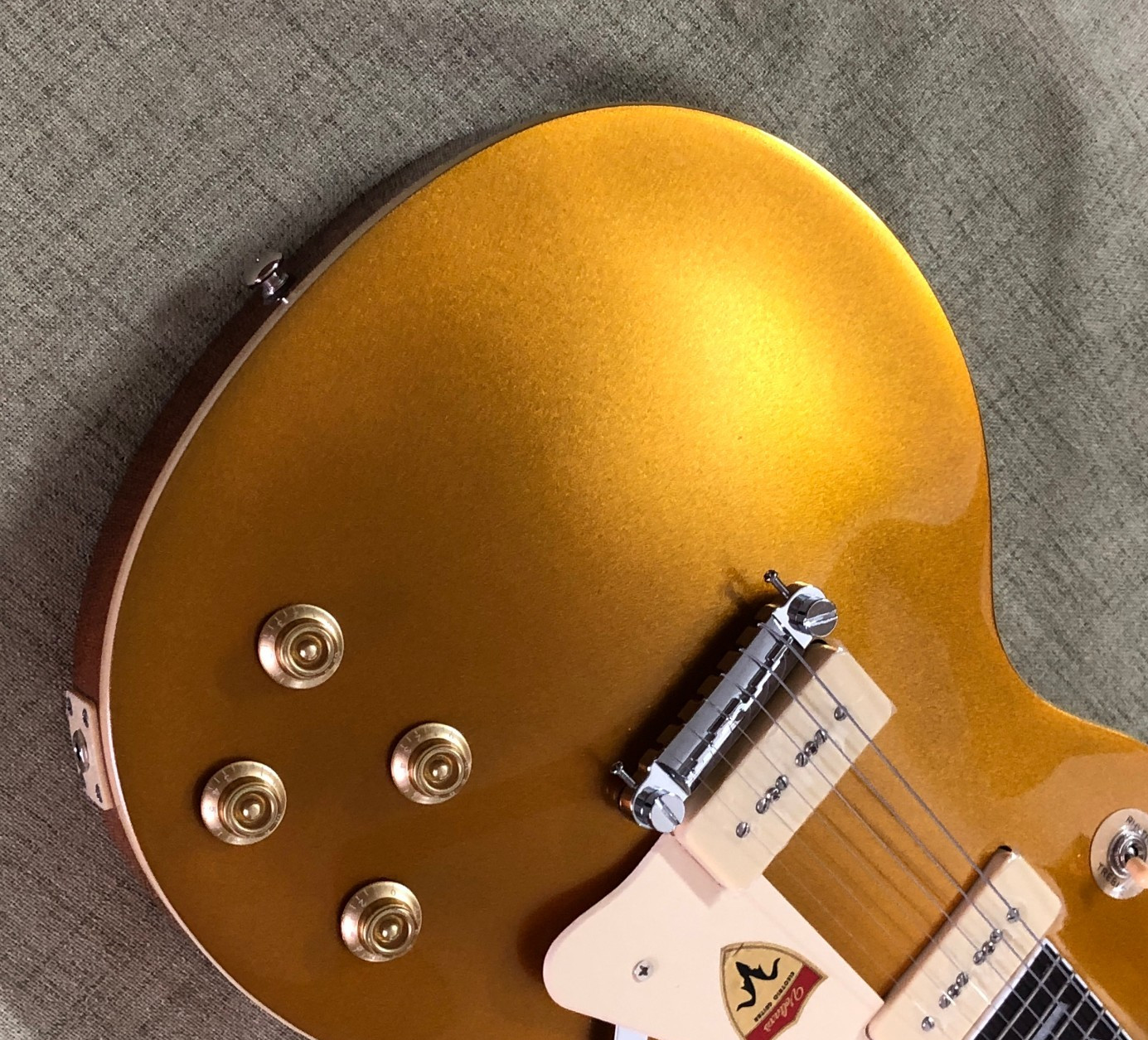 Gold Top Retro P90 Pickup Electric Guitar rosewood fingerboard Hot sales