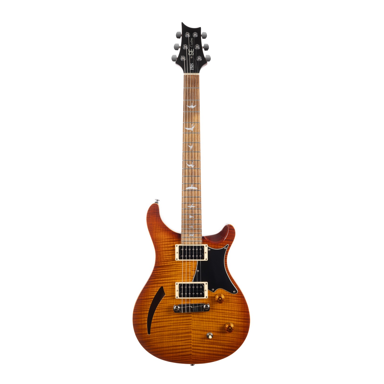 Used PRS SE Custom Semi-Hollow Tri-Color Sunburst 2012