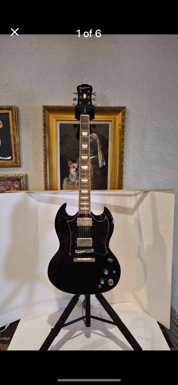Black Epiphone SG Pro Electric Guitar Used Good Condition