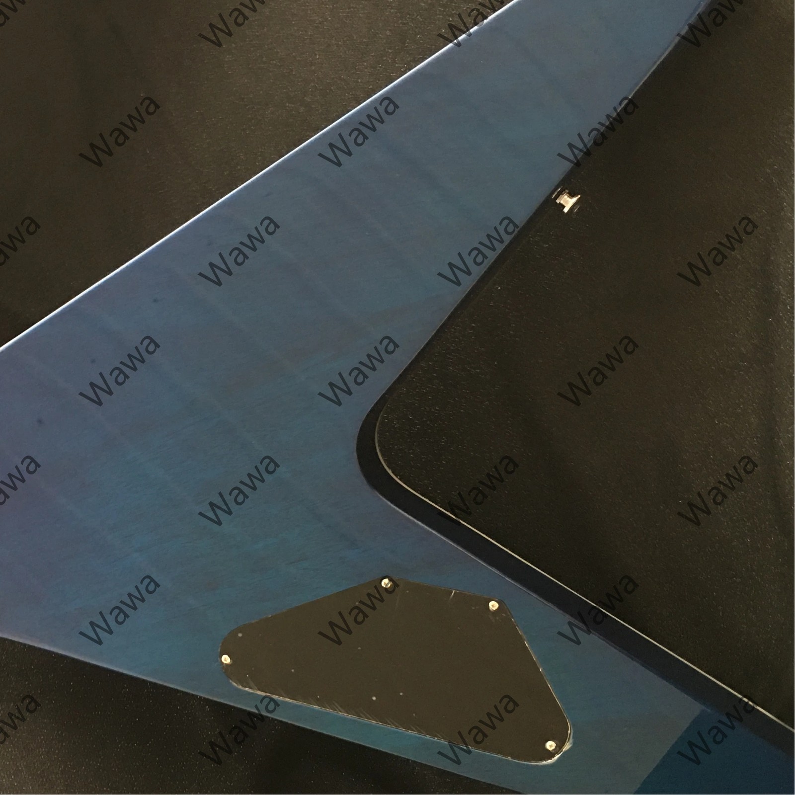 Exquisite Abalone Vine Inlays V Electric Guitar Chrome Binding Dual Humbuckers