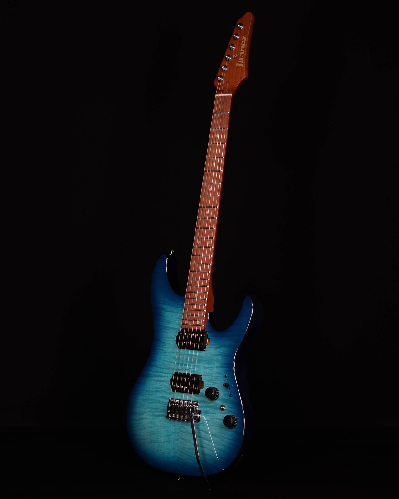 Ibanez AZ24S1F Flame Top Electric, Transparent Turquiose Burst