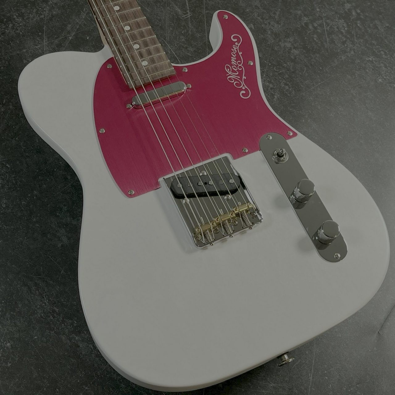 Momose MT1-ADZ-RD/R Custom Electric Guitar Aluminum Pickguard 3.31kg Used
