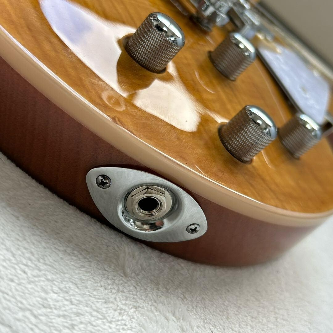 ARIA PROⅡ EVERGREEN PE-AE200 YG　maple with bright colors ,pearloid pickguard　05Y