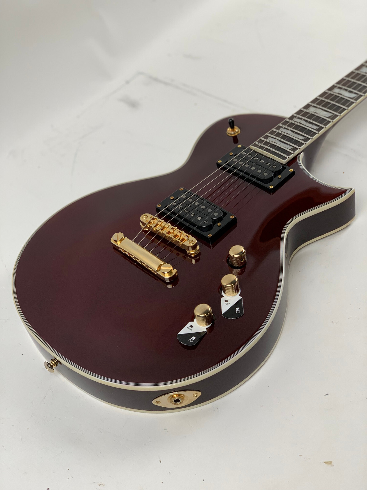 ESP LTD EC-1000T CTM See Thru Black Cherry FM Electric Guitar B-Stock