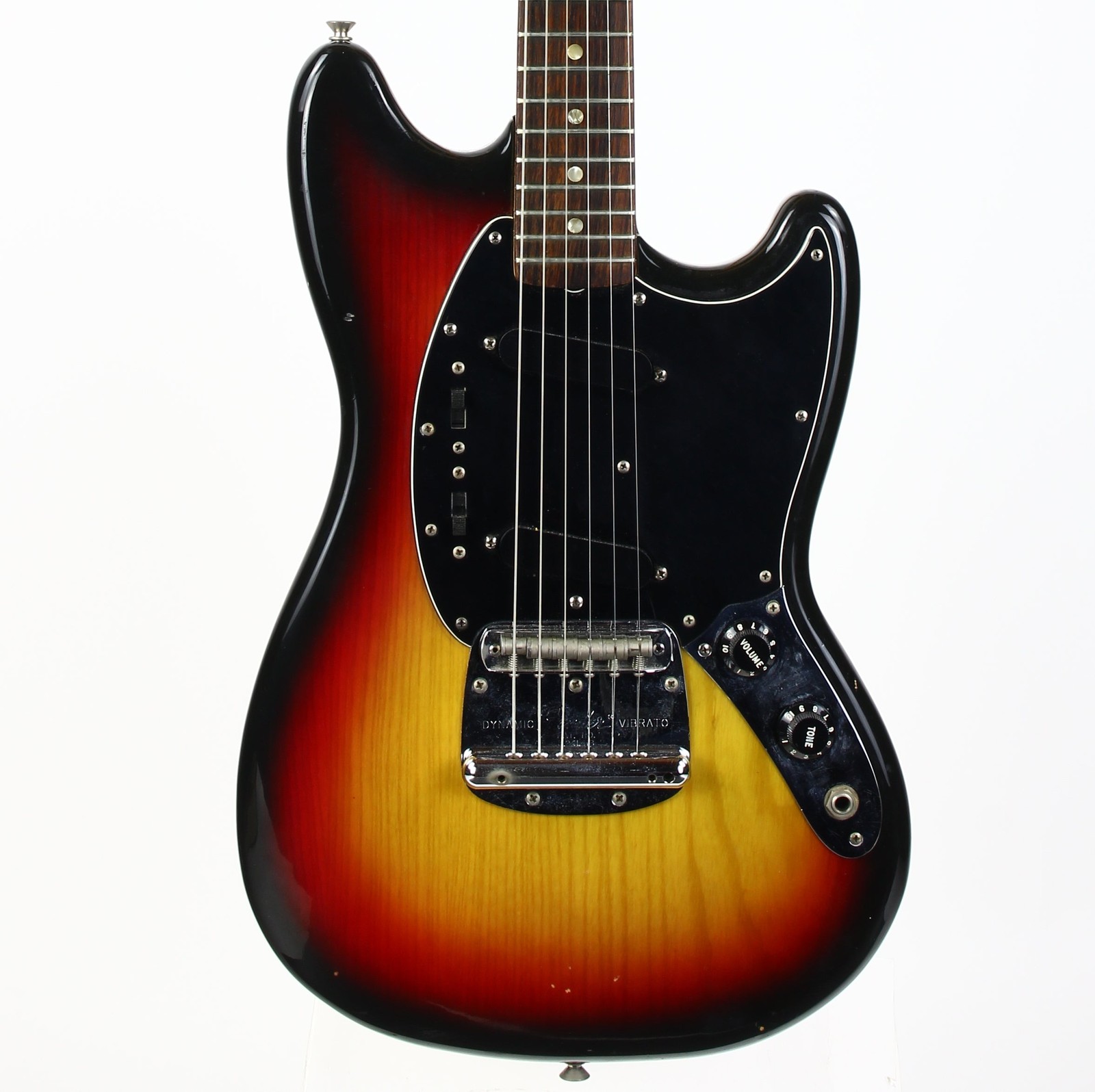 1978 Fender Mustang Sunburst Vintage Electric Guitar w Original Hard Case &