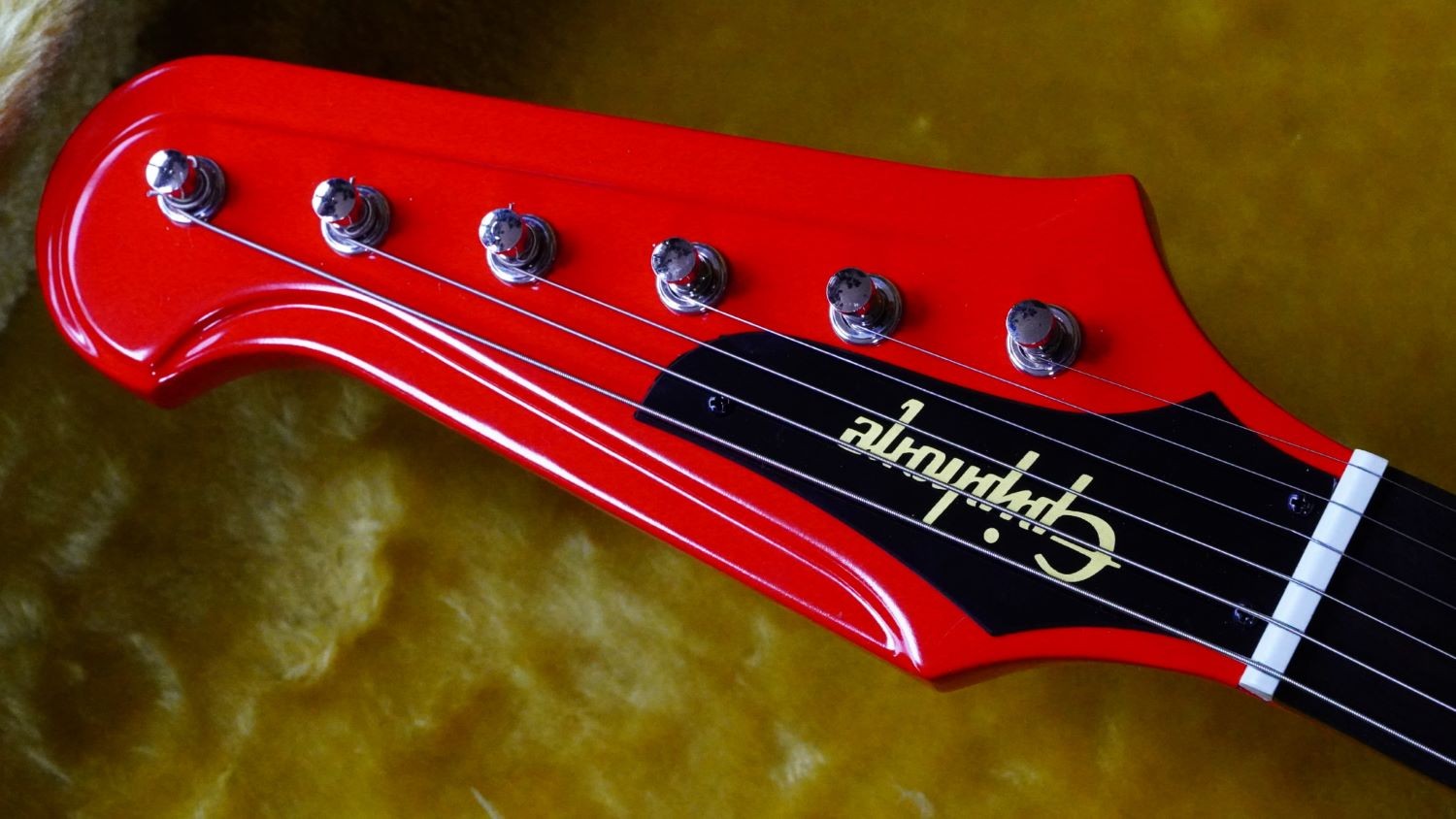 Used Epiphone Custom 1963 Firebird Reissue Cardinal Electric Guitar Red