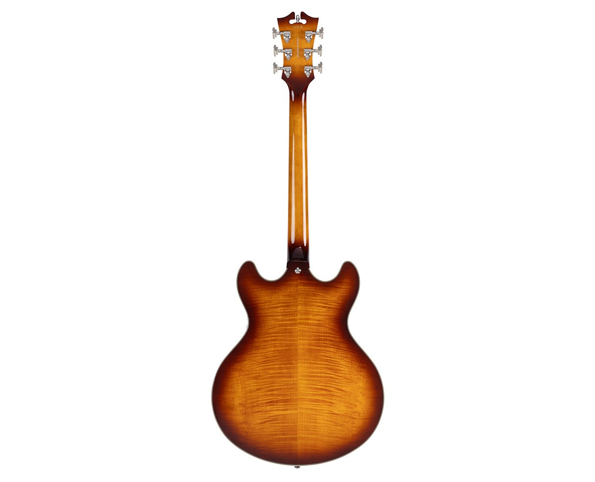 D’Angelico Premier DC Electric Guitar w/Gig Bag – Dark Iced Tea Burst