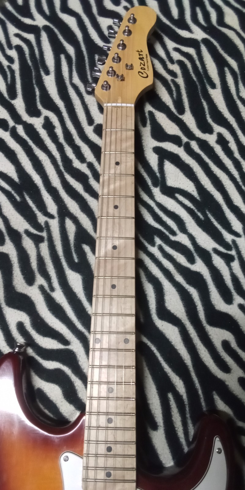 Cozart Custom Hand Made Series Electric Guitar With a 2 Tone Sunburst Finish