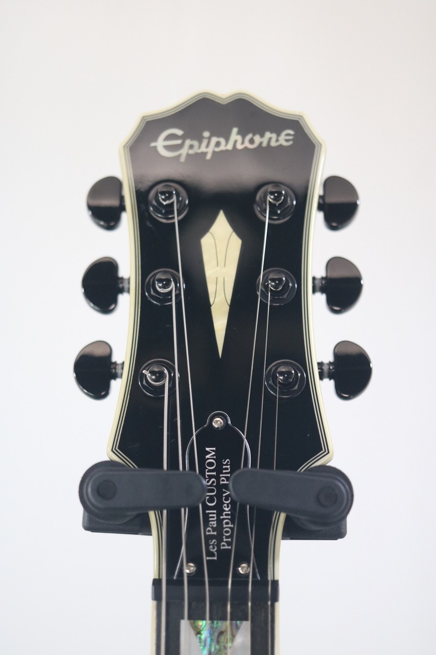Epiphone Les Paul Custom Prophecy Plus EX Electric Guitar Black Quilted Maple