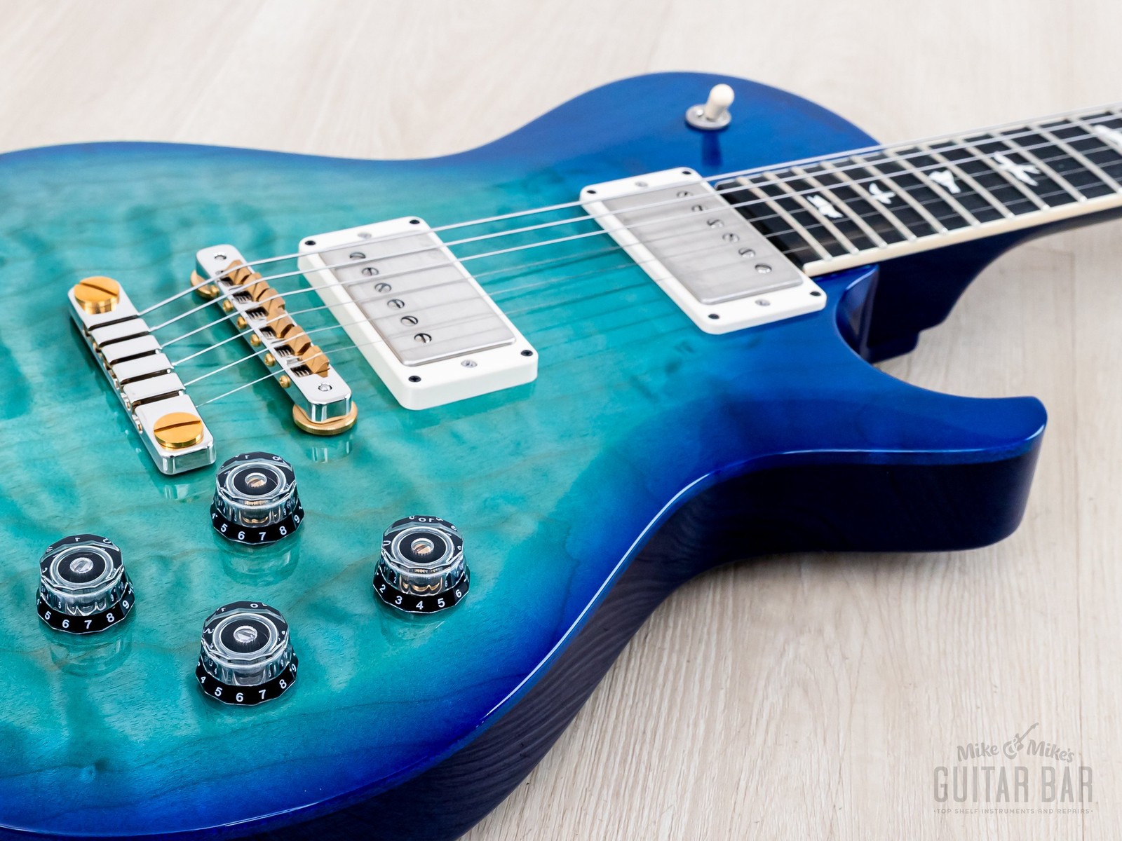 Paul Reed Smith S2 Wood Library McCarty 594 Singlecut Makena Blue w/ Ebony Board