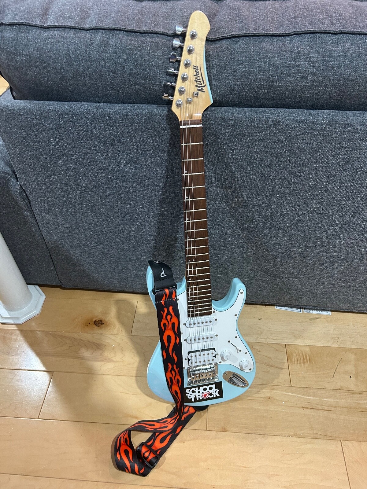 Mitchell TD100PB Mini Electric Guitar – Powder Blue