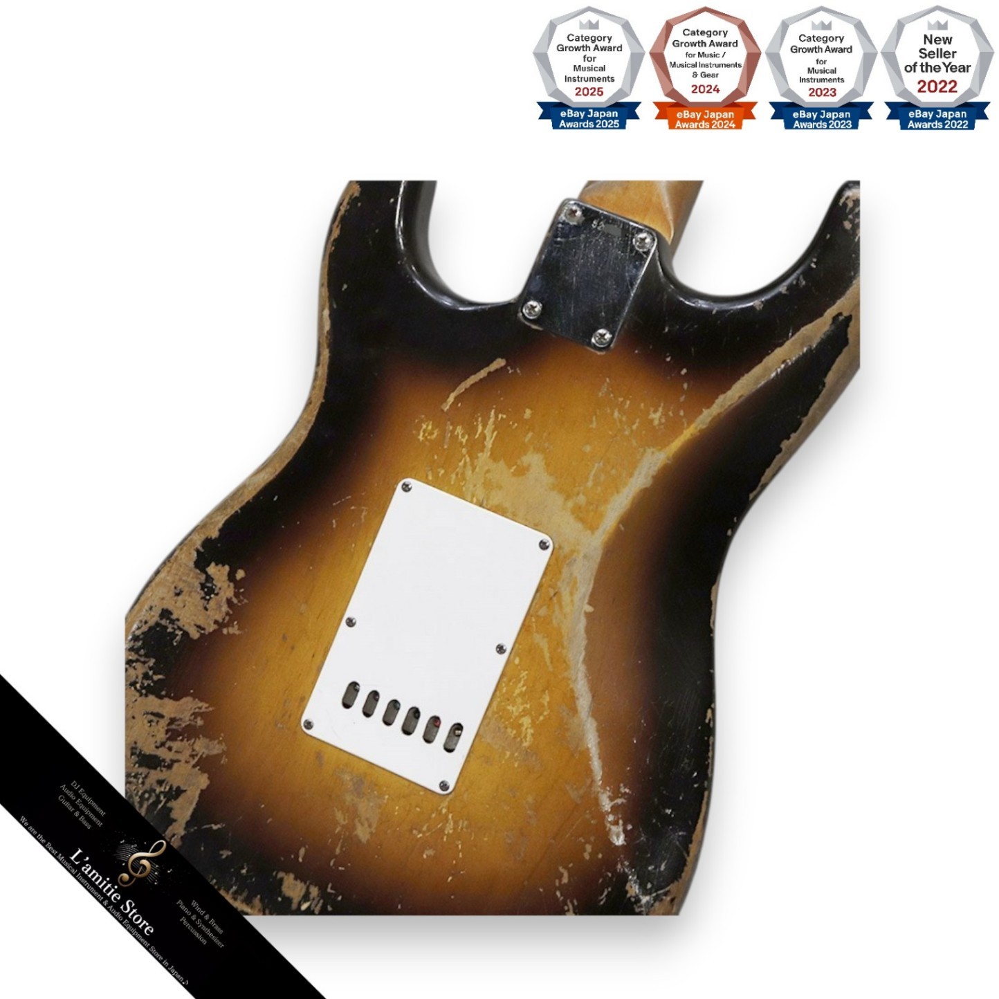Fender Stratocaster 1960 Sunburst Electric Guitar Vintage Collectible