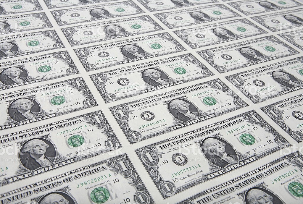 Uncut Sheet (50) US $1 Dollar Bills Washington DC Series 2017 LOWEST PRICE NEW.