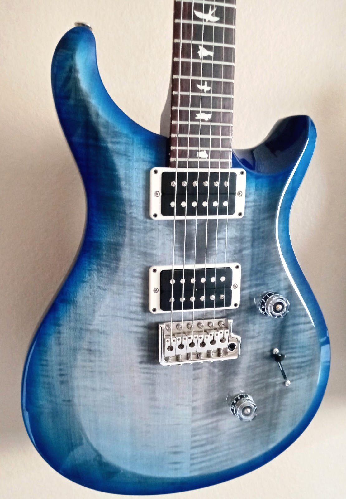 Paul Reed Smith PRS S2 Custom 24 Guitar Faded Gray Black Blue Burst New Auth Dlr