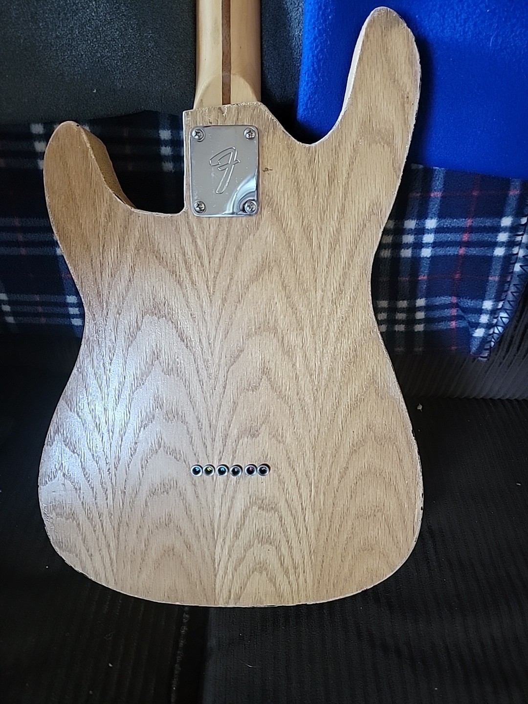 Vintage Harmony Neck Telecaster Style Guitar Custom Oak Body