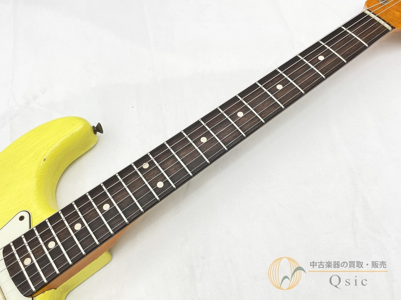 Fender 1961 Stratocaster Heavy Relic Graffiti Yellow 2022 Used Electric Guitar