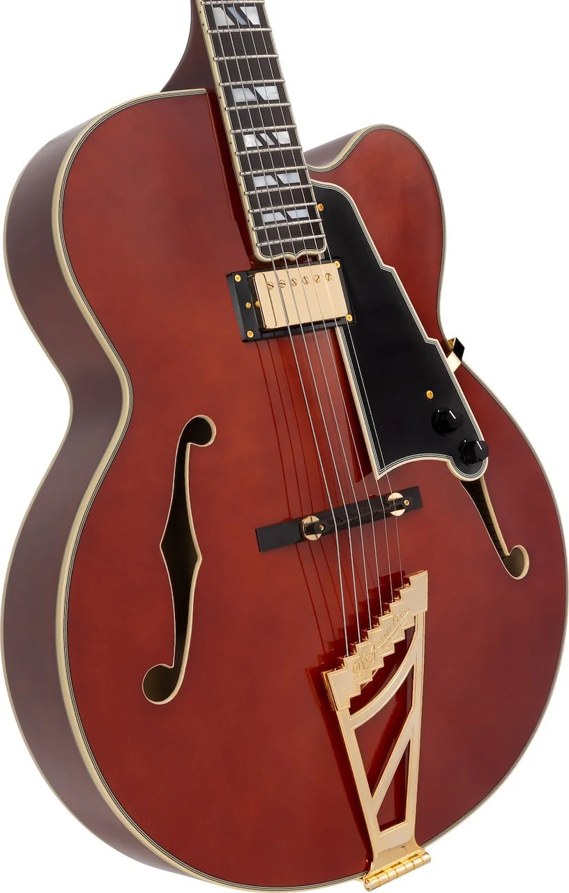 D’Angelico Excel EXL-1 Hollowbody Electric Guitar – Walnut Stain Limited Rare…